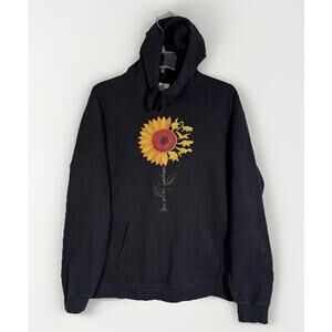 Port & Company Women's XL You Are My Sunshine Sunflower Dino Hoodie Sweatshirt